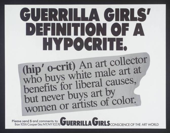 [no title] 1985-90 Guerrilla Girls null Purchased 2003 http://www.tate.org.uk/art/work/P78817